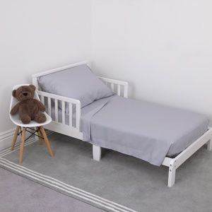 Grey 3 Piece Toddler Sheet Set by NoJo